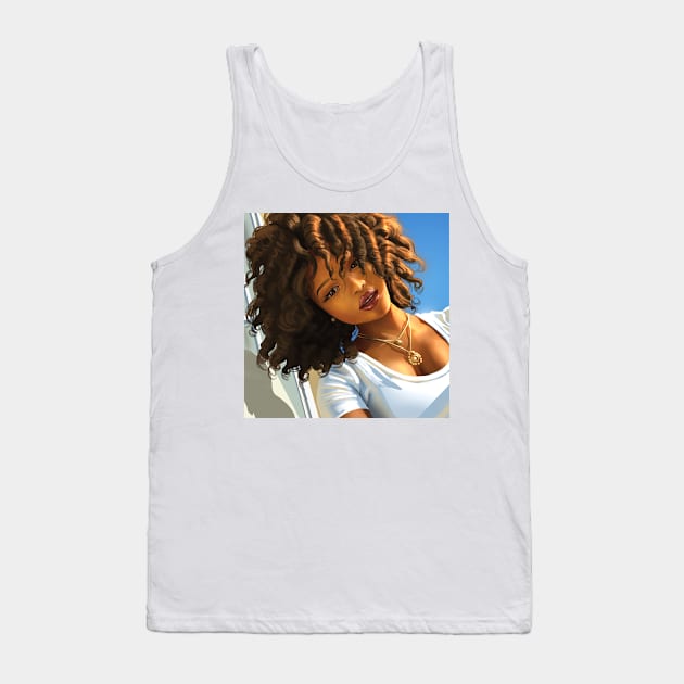 African Beauty Collection Tank Top by Beckley Art